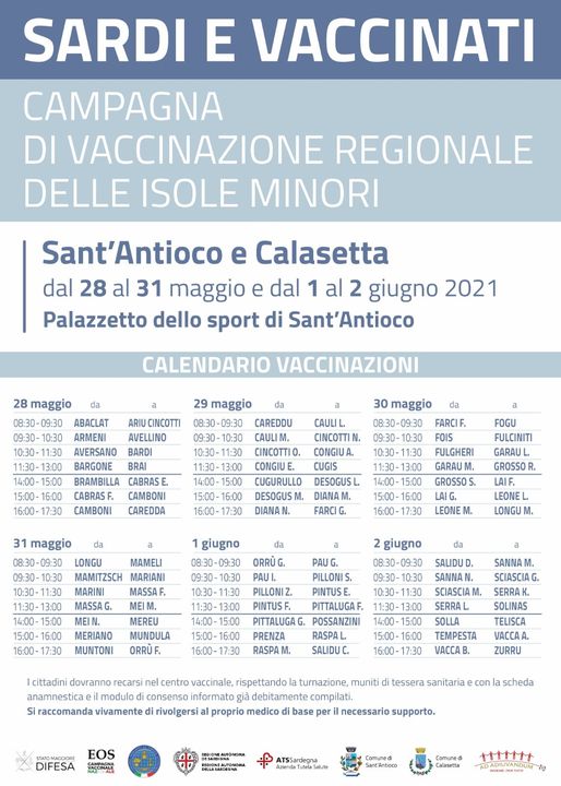 elenco vaccinazioni